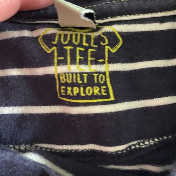 Joules Striped Shark Tee With Glow In The Dark Boys' 5 - Picture 3 of 11